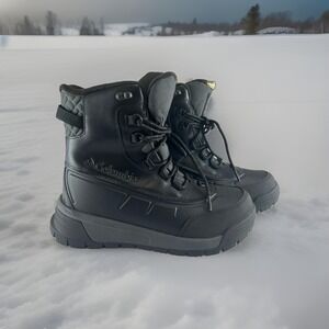 Columbia Mens Bugaboots Size 9 Celsius Waterproof Black Graphite Snow Boots